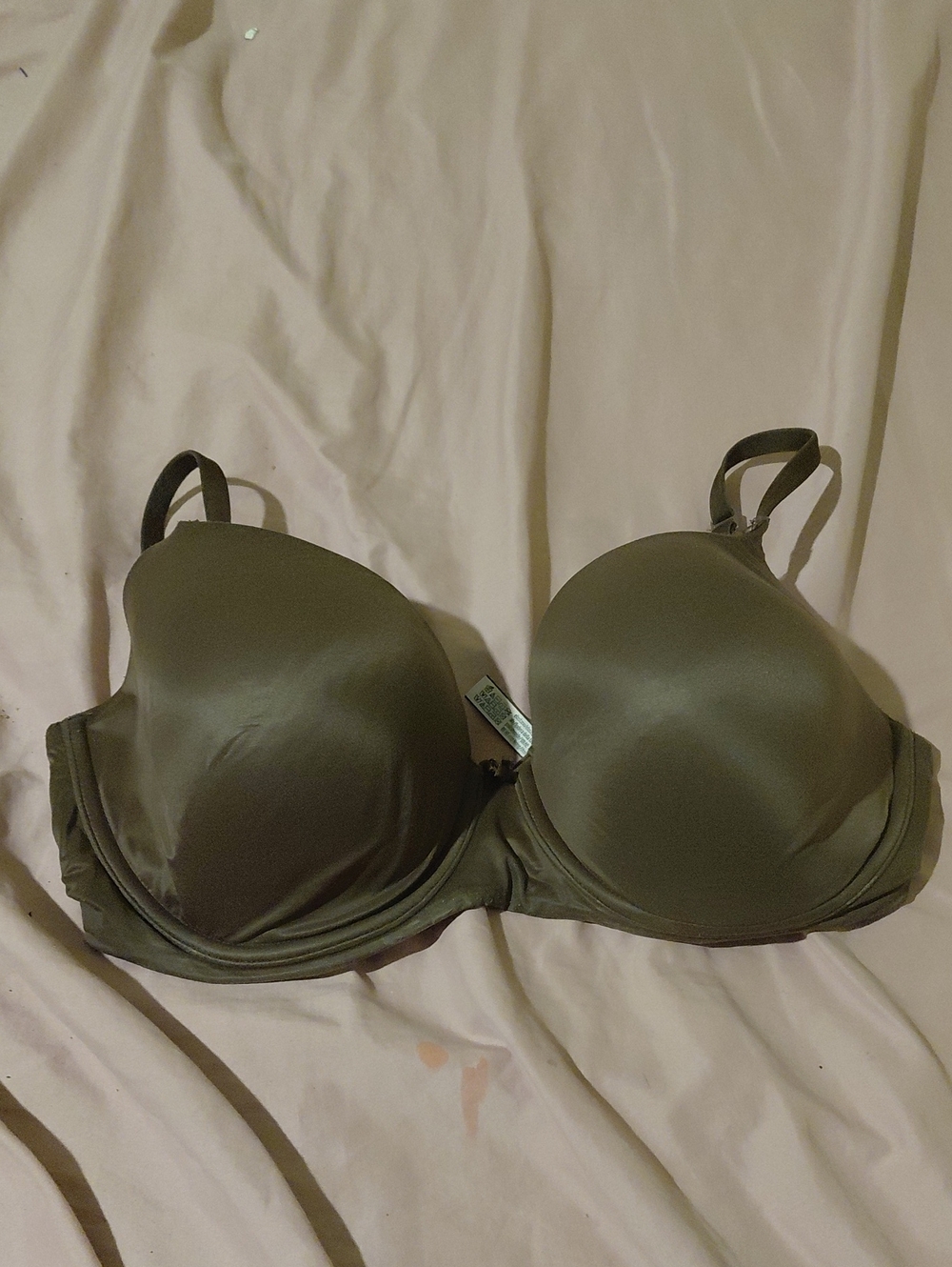 Victoria's Secret Olive Smooth T-Shirt Bra - Padded Support